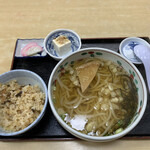 向じま ぜんや - 温かいうどん定食