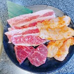 あみやき亭 - あみやき亭五種盛　770円