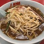 ラーメン山岡家 - もやし熟成味噌に白髪ねぎだけど‥