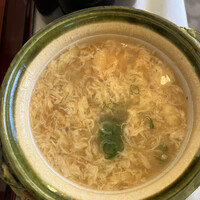 京懐石 美濃吉 竹茂楼 ホテル阪急インターナショナル店 - 朝食膳３６３０円。この時点ではあまり期待しませんでしたが、すっぽんの出汁が効いた、本格的な雑炊でした。シェアしていただきましたが、旧友も大満足のようでした（╹◡╹）