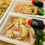 壇商店 - 料理写真:地鶏たたき（小）（手羽肉）・皮ポン酢