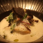 RISTORANTE IL NODO - 鎌倉ホエー 椎茸 牡蠣と柿 小田原のトリュフアップ