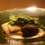 RISTORANTE IL NODO - 逗子小坪漁港の黒アワビ 鎌倉大根アップ