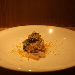 RISTORANTE IL NODO - タリアテッレ ホタテ 浅利 山のクレソン 自家製カラスミ