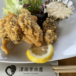 津田宇水産 レストラン - 牡蠣フライ