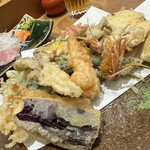 Sushi Matsu - 車エビと野菜天ぷら