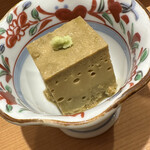 Sushi Matsu - お通し（鮑の肝豆腐）