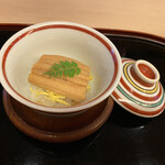 山玄茶 - 飯蒸し、干瓢ご飯と錦糸卵、あなご