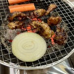 元祖ホルモン脇田屋 - 上ミノ･ホホ肉(ハラミ)