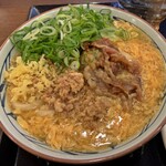 丸亀製麺 - 肉がさね玉子あんかけうどん並