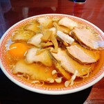 中華そば えもと - チャーシューメン+生卵