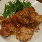 四川厨房 美 - つくば鶏からあげランチ(５個)￥920税込み(R2.2.22撮影)