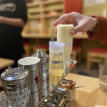 ラーメン階杉 - 卓上調味料