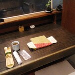 蕎麦 やすたけ - 利用したカウンター席