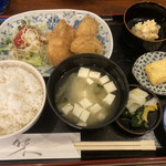 Ajidokoro Yamaguchi - カキフライ定食950円