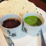 DURGA - パパドと共に定番でつけてくれるソース　わたくしはミントソースが大好きです（DURGAのミントソースが1番好き）　　　　byまみこまみこ