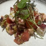 Marinated octopus celery tomato