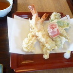 伊達 翁 - 天せいろの天ぷら