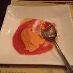 らんぷ亭 - 4500円のコース  トマトと赤ピーマンのムース