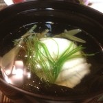 かず味家 - アイナメとじゅんさいのお吸物