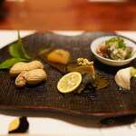 匠 - 黒鮑等のお摘み