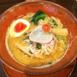 ソババル チリエージョ - 鮫節鶏白湯soba　1500円