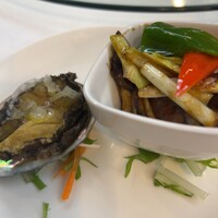 新橋亭 - 鮑とお肉
