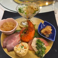 新橋亭 - 前菜盛り合わせ