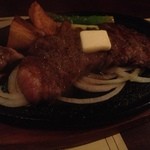 らんぷ亭 - 4500円のコース  宮崎牛のロースステーキ