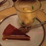 らんぷ亭 - 4500円のコース  パインシャーベットとクリームブリュレ