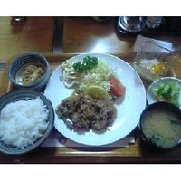 すき焼割烹 かとう - 　牛生姜焼き定食　８００円