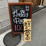 Nakaochi Hyakuen No Izakaya Maguronchi - 外看板