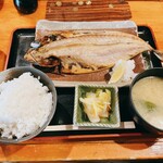 魚や - 大サバ開き定食_¥880