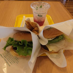 セットとクラシックバーガー単品