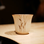 膳処末富 - 胃を温めたくて最初はお茶を頂きました