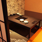 Gyouzanabe A-Chan Kitashinchi - 掘りごたつ式座敷はこのように半個室にもなります。