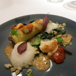 エクアトゥール - 25年6月　オマールのポワレ　甲殻類の出汁