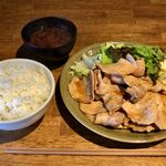 Yakiniku Shokudou Imaike Bippu - 国産豚焼肉定食・200g