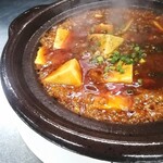 土鍋の麻婆豆腐