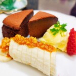 神戸 萩原珈琲店 - チョコレートケーキ