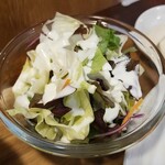 キッチン ブルー グローブ - サラダのアップ