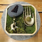 トヨシマ - 料理写真:鹿タンジャーキーとフライ