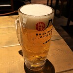 Jikasei Men Juuwari Soba To Jizake Akebonoya - 生ビール　580円＋Tax