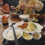 レストラン蘭  - カキフライ定食