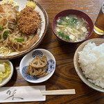 純平 - 豚肉生姜焼・メンチかつ定食