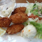 レストラン蘭  - 季節限定カキフライ