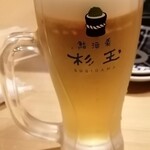 杉玉 - 生ビール　604円