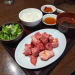 Yakiniku Okuu - 黒毛和牛切り落としランチ