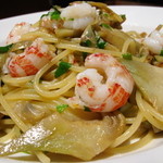 リストランテ ネグラマーロ - 北海道産シマエビとアンティチョークのスパゲッティ