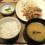 Yayoi Ken - 大豆ミート生姜焼き定食 ¥640